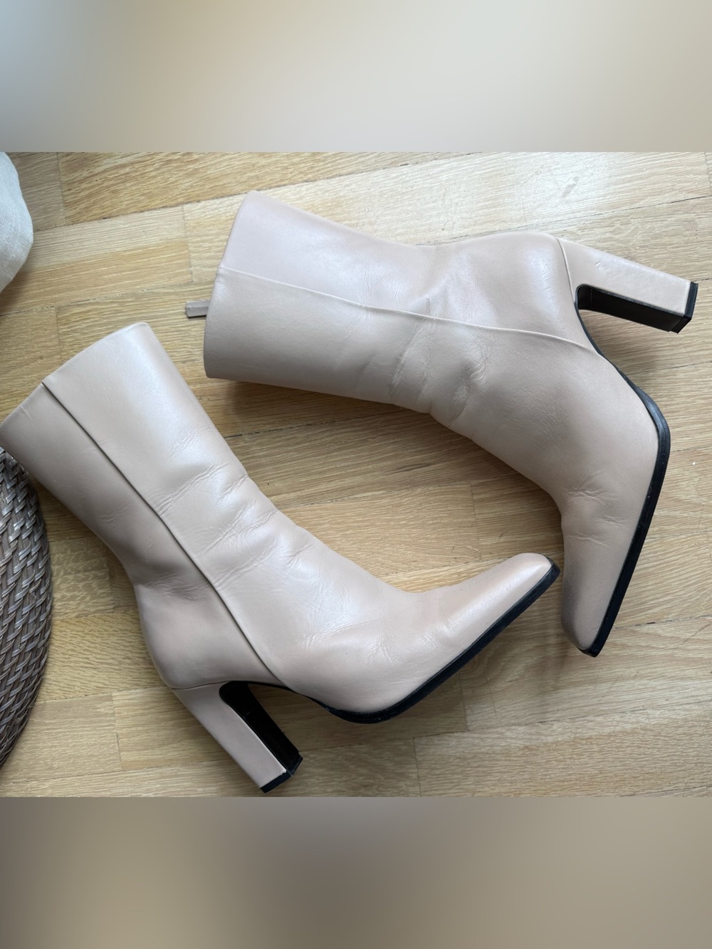 Massimo Dutti Mid-Calf Heel Boots